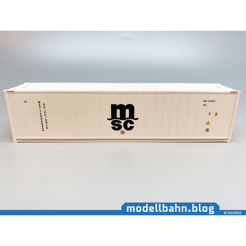 40ft reefer container "Mediterranean Shipping Company - MSC" (1:87 / H0)