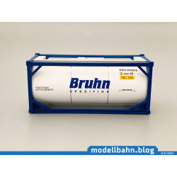 20ft Tank-Container "BRUHN" in H0 / 1:87