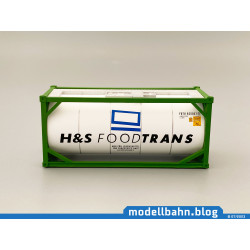 20ft tank container "H&S FoodTrans" in 1:87 / H0