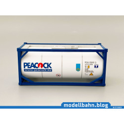 20ft Tank-Container "Peacock" in H0 / 1:87