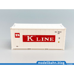 20ft Kühlcontainer "K" Line in 1.87 / H0