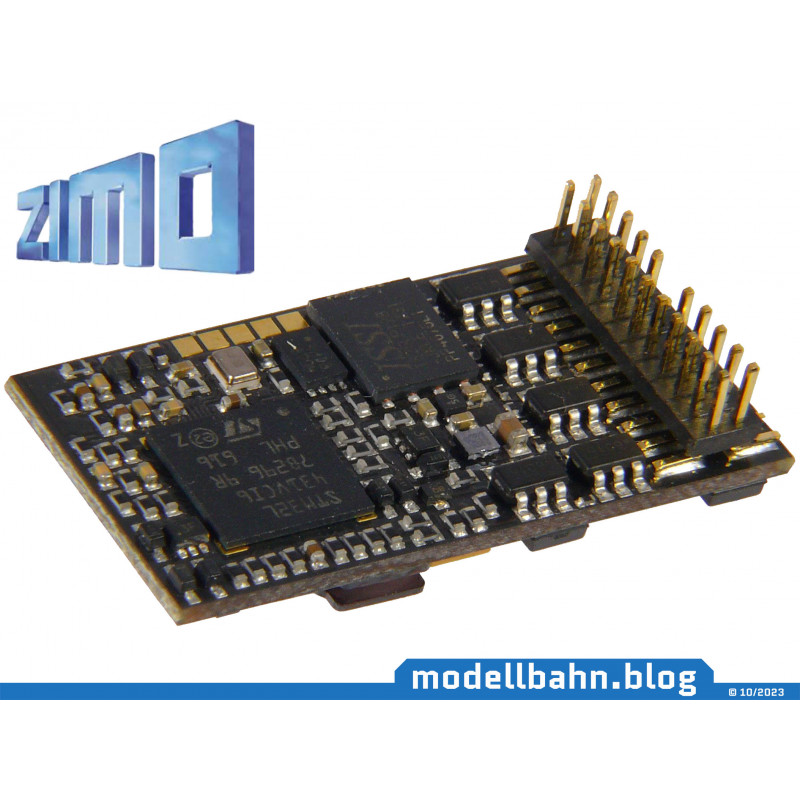 Zimo MS450p22 Sound decoder for ICE4 PluX22 PCB (preconfigured)