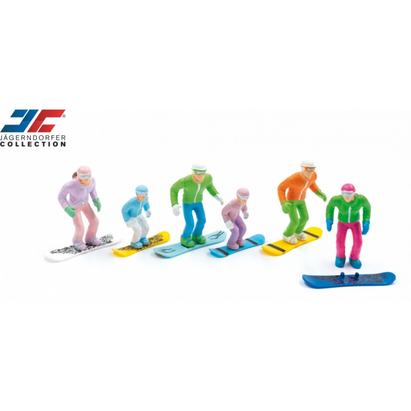 6 figures with Snowboards - 1:32 / LGB
