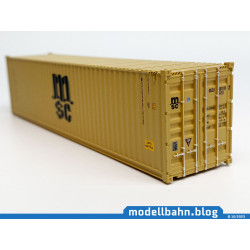 40ft HC Container "MEDITERANEAN SHIPPING CO - MSC" in gelb  (1:87 / H0)