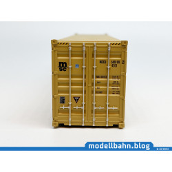 40ft HC container "MEDITERANEAN SHIPPING CO - MSC"  yellow (1:87 / H0)