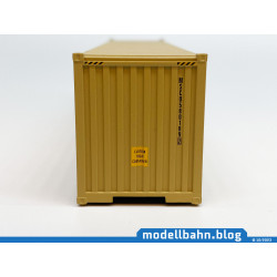 40ft Container "MEDITERANEAN SHIPPING CO - MSC" in gelb  (1:87 / H0)