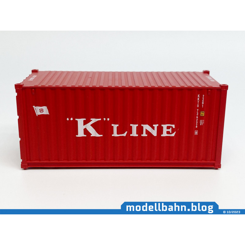 20ft Übersee Container "K" Line  (1:87 / H0)