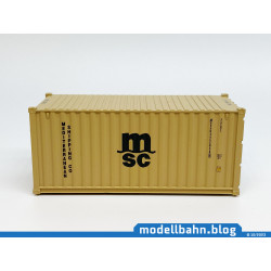 20ft Übersee Container "MEDITERANEAN SHIPPING CO - MSC" (1:87 / H0)