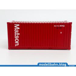 20ft oversea container "Matson" in H0 / 1:87