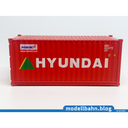 20ft Übersee Container "HYUNDAI" in 1:87 / H0