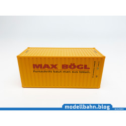 Märklin 20ft Container "Max Bögl" (1:87 / H0) mit BTU NABU 500620-4
