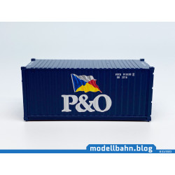 20ft oversea container "P&O" (1:87 / H0)